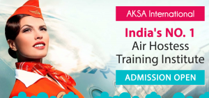 Air hostess training students learning cabin crew skills at AKSA International aviation institute, Admission-Open