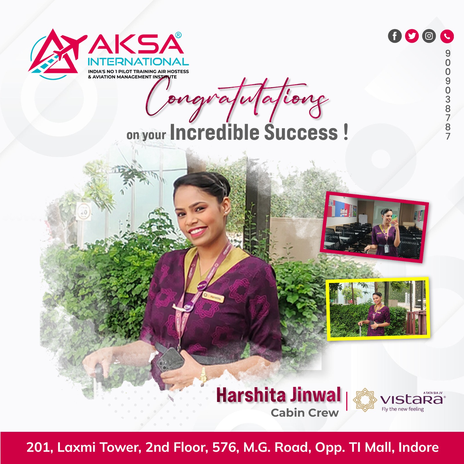 air hostess training institute in indore