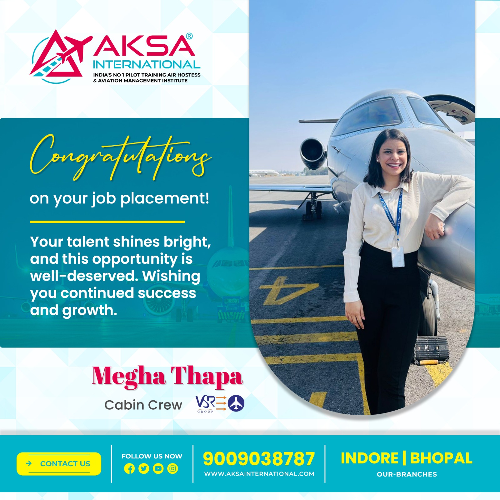 air hostess training in indore