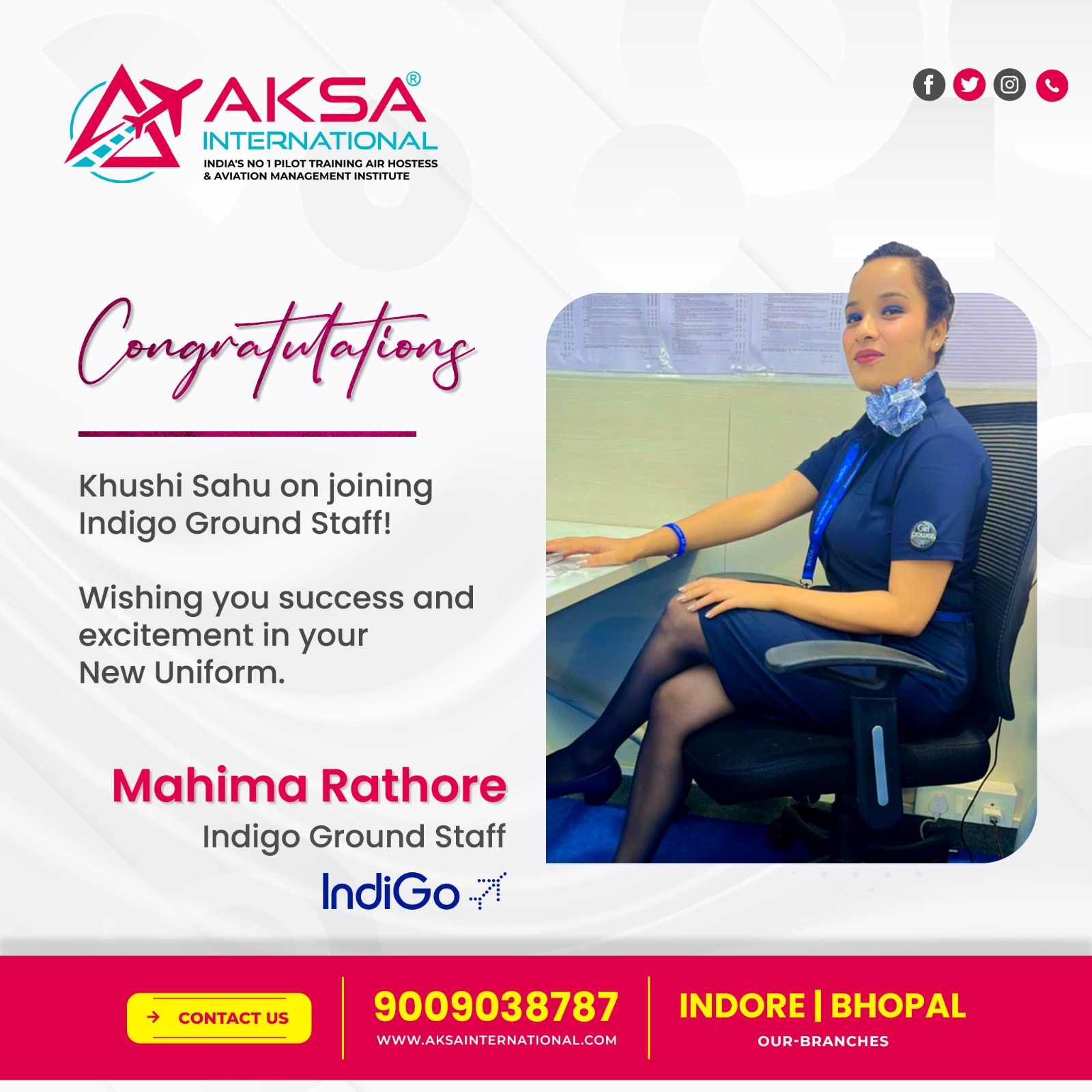 air hostess training in indore