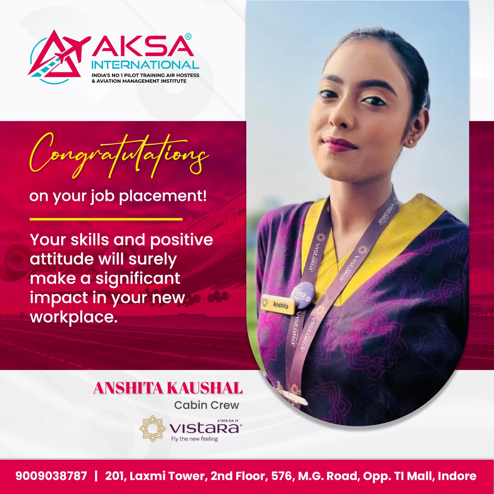 air hostess training in indore