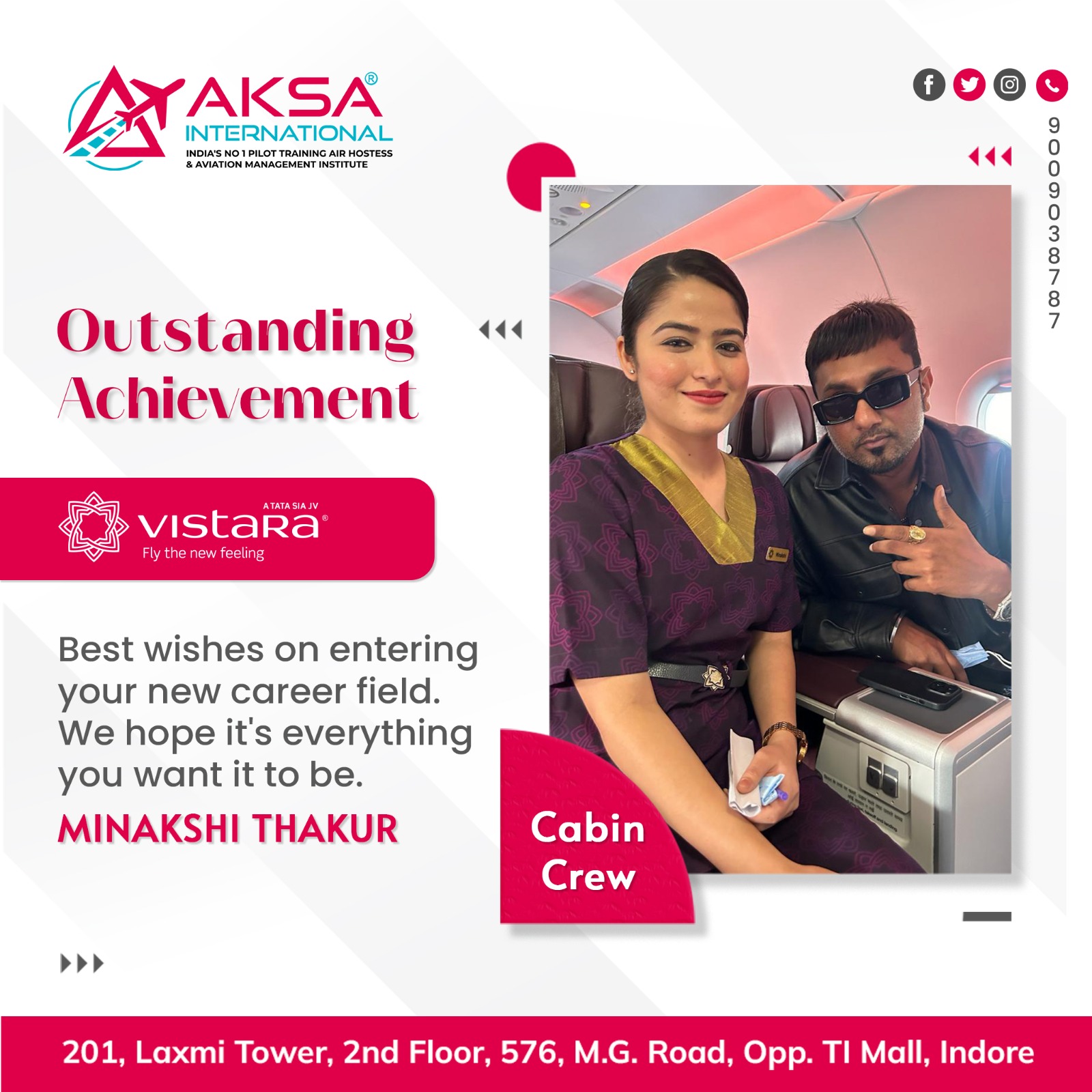 air hostess training in indore