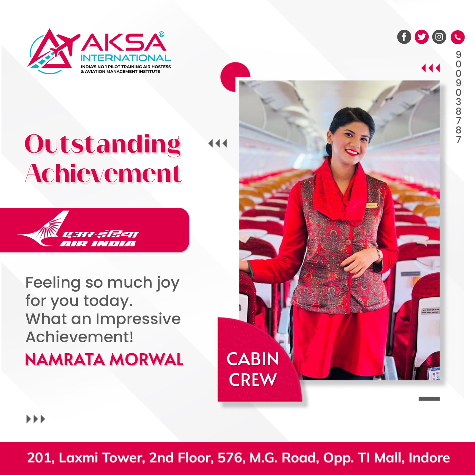 air hostess training in indore