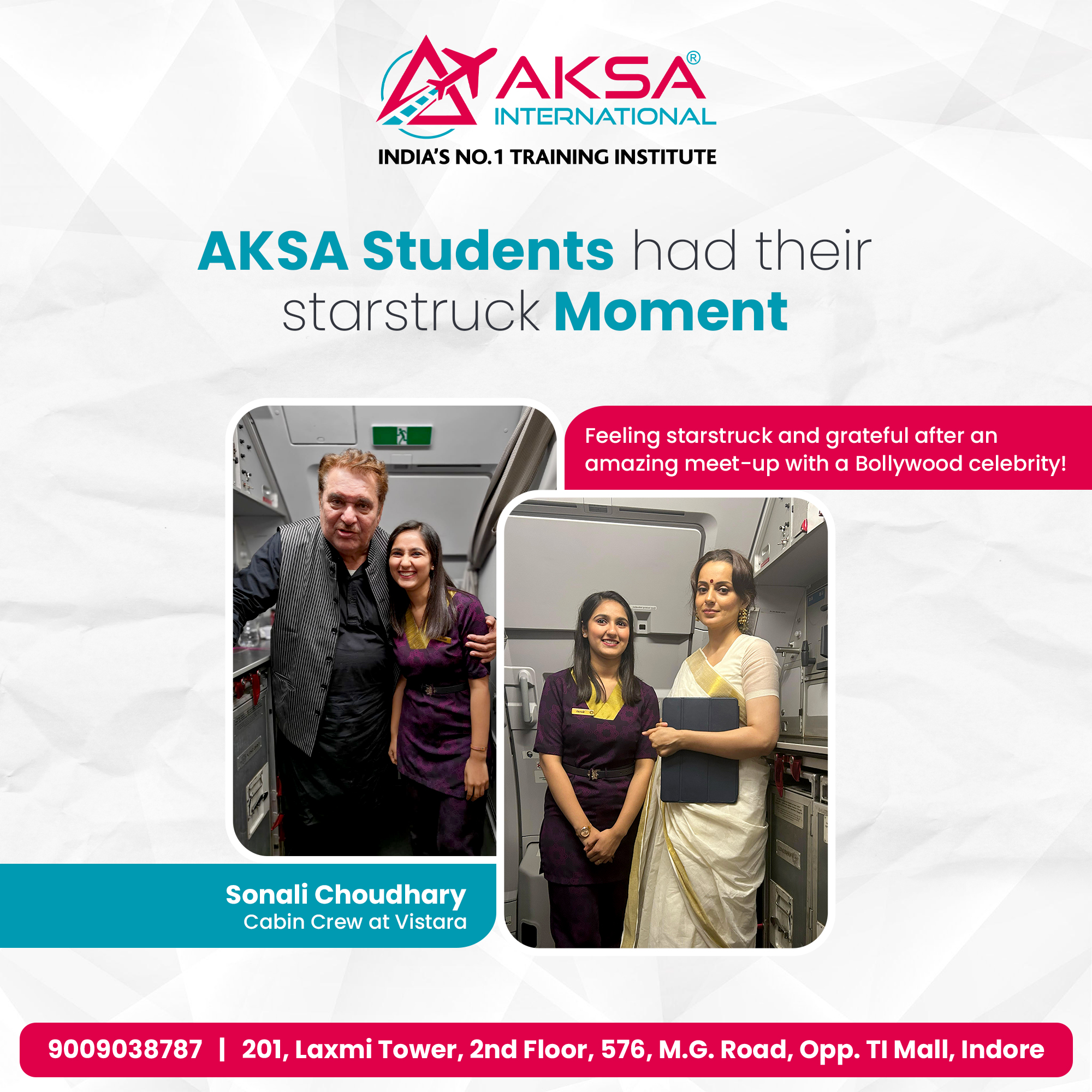 air hostess training institute in indore fees