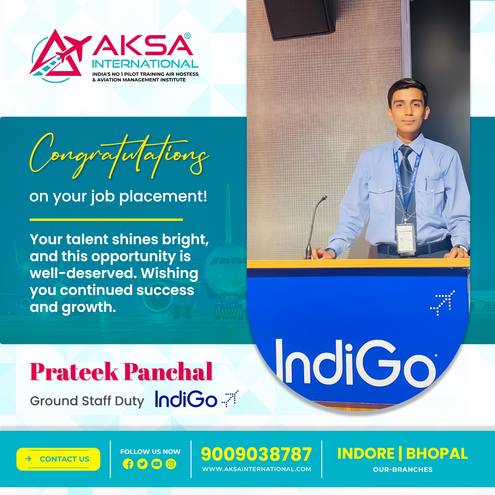 air hostess training in indore
